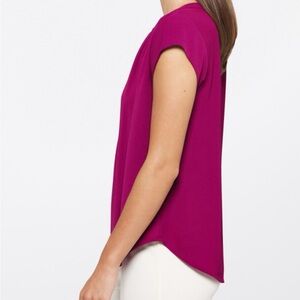 41 Hawthorn Morey Split Neck Short Sleeve Blouse